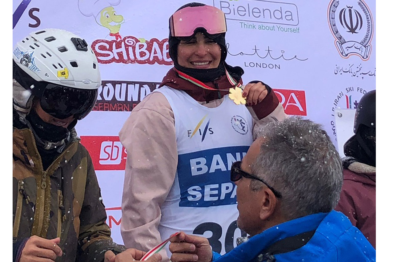 Maral Rasekhi gold medal 2019 snow board freestyle